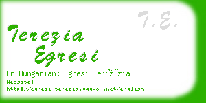 terezia egresi business card